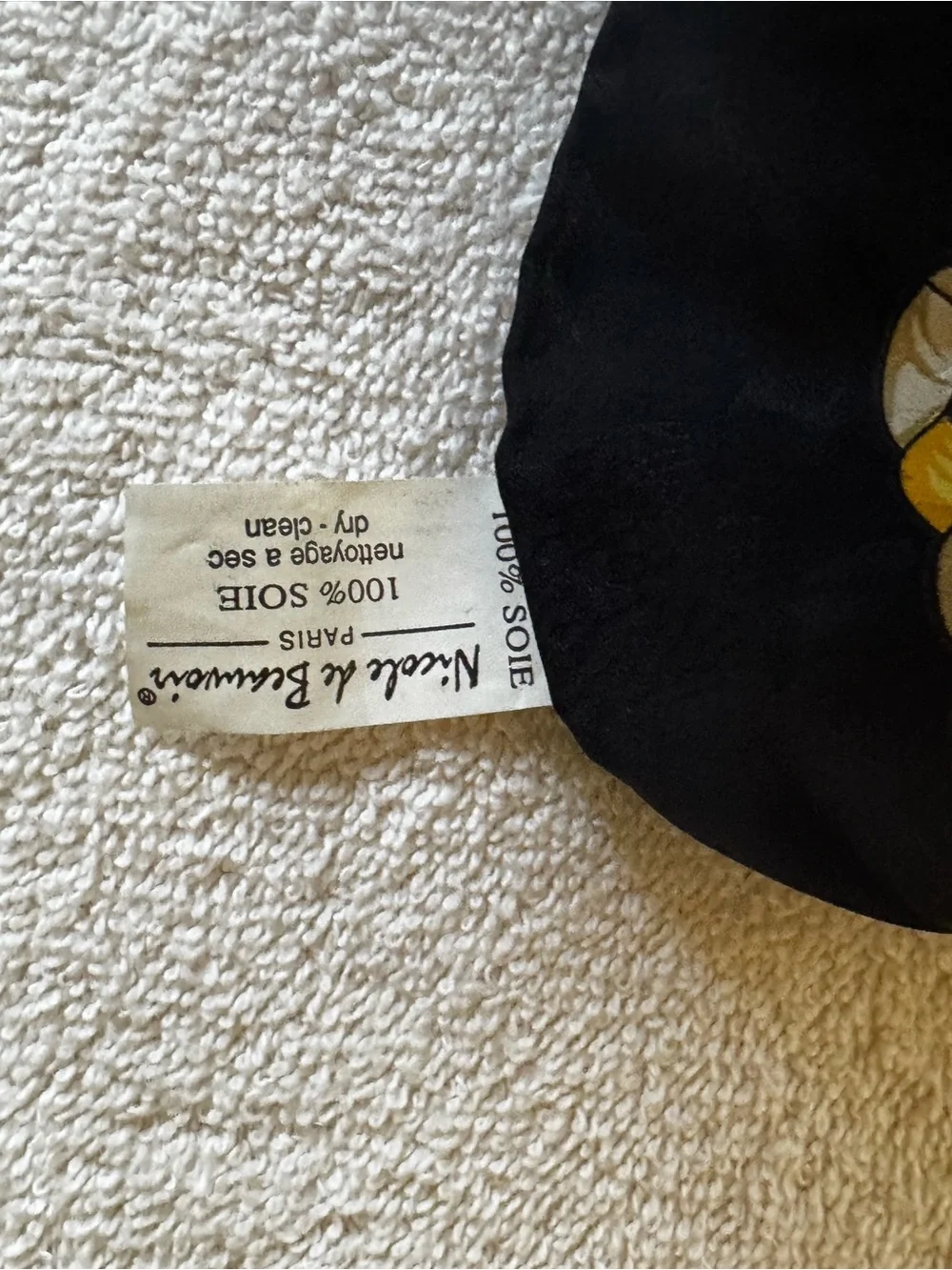 Black & Gold Silk Scarf